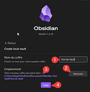 Obsidian-Créer son 1er Vault